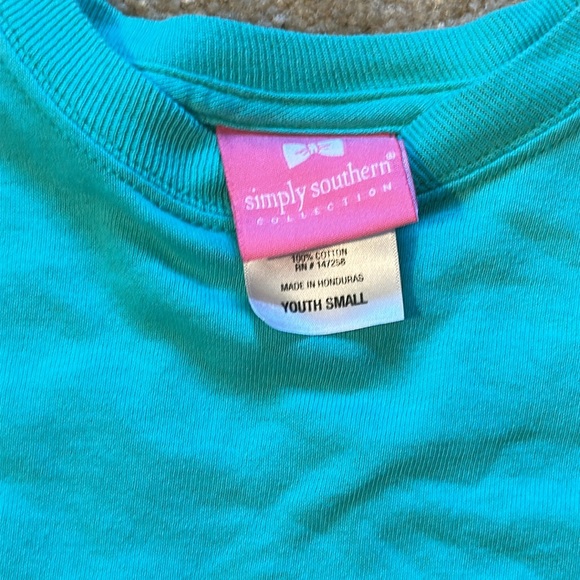 Simply Southern Youth small seaglass color long sleeve fall Jeep - Picture 4 of 5